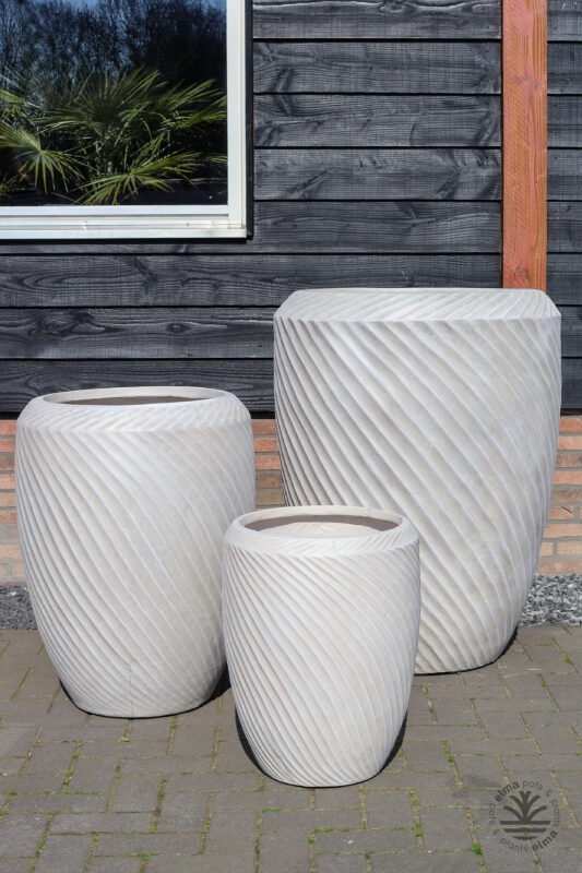 Sevilla Collection Design Plantenbak Tall Balloon | Fiberstone | 3 Delig
